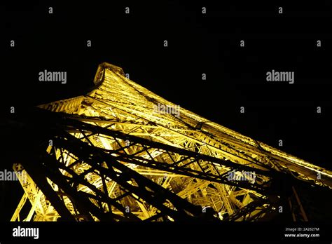 The Eiffel Tower Wrought Iron Lattice Tower On The Champ De Mars In