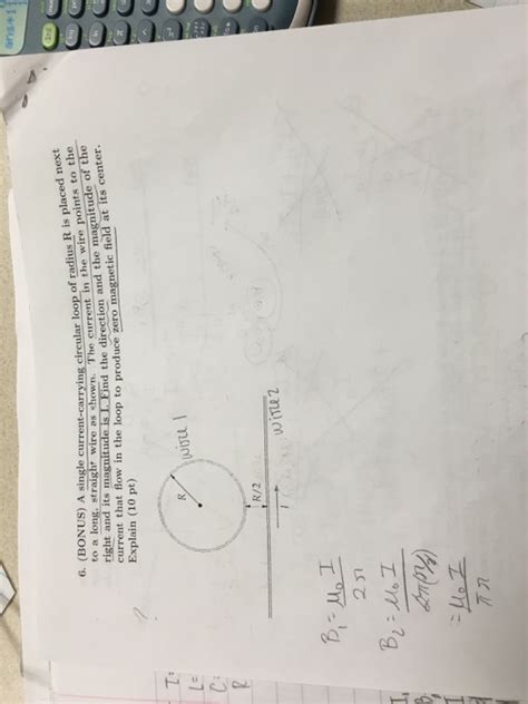 Solved A Single Current Carrying Circular Loop Of Radius R Chegg