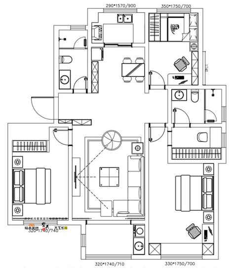 长泰百合花园 133平米y2户型 简约风格 ——济宁轻舟美住装饰公司【济宁轻舟墅美装饰集团官网】 装修咨询：0537 2361178