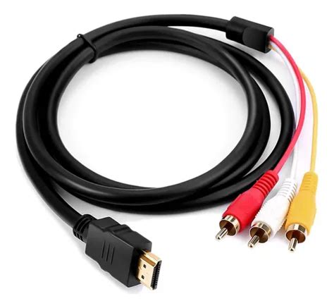 Cable Hdmi a Rca Marmoin 1080p 5 pies Hdmi macho a 3 RC Envío gratis