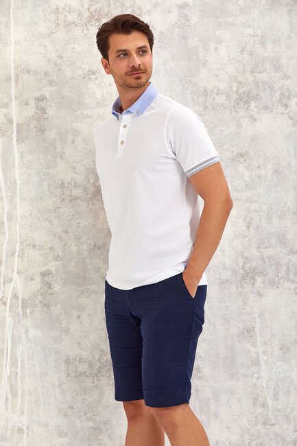 Batten Oxford Erkek Polo T Rt Beyaz Polo T Rt Smile