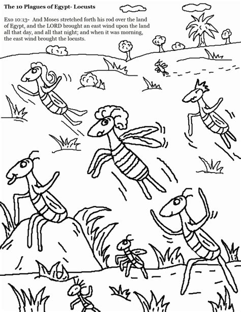 Ten Plagues Coloring Page - Coloring Home