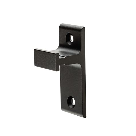 Standard Wall Bracket for Rolling Barn Door Track, Black | Rockler ... 