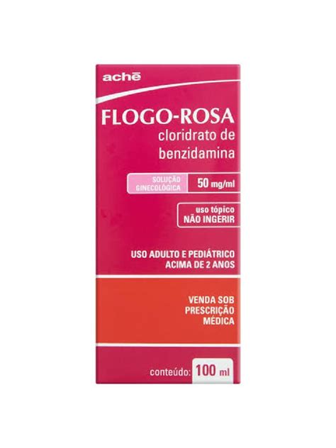 Flogo Rosa Mg Ml Solu O Ginecol Gica Ml Copo Medidor Ach