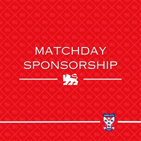 Matchday Sponsorship York City Football Club