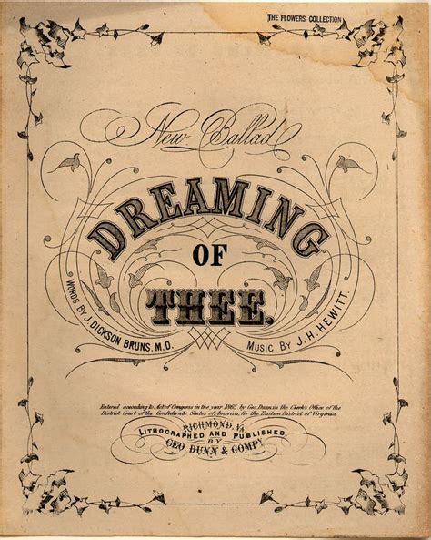 Dreaming Of Thee Historic American Sheet Music Duke Digital