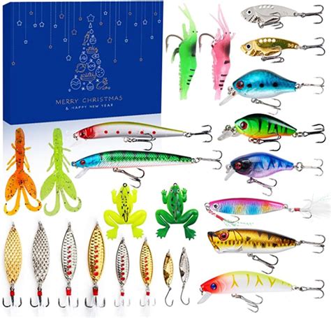 Amazon Christmas Fishing Fishhook Advent Calendar Blind Box For