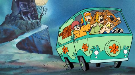 Wallpaper Scooby Doo Animation Cartoon The Mystery Machine Haunted Mansion Shaggy Fred