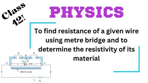 To Find Resistance Of A Given Wire Using Metre Bridge Urcontent