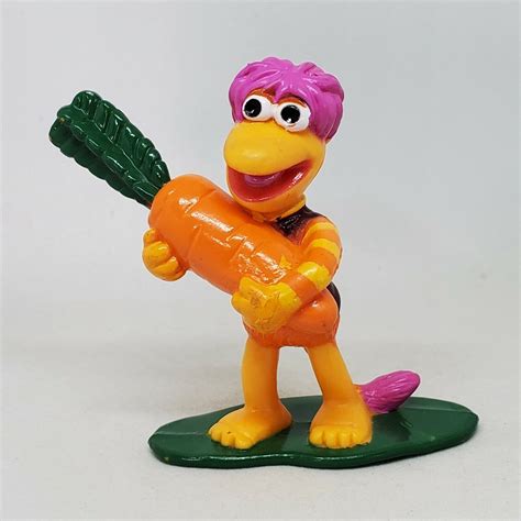 Vintage Fraggle Rock Gobo Holding Carrot Pvc Figure Jim Henson