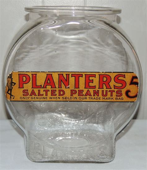 Planters Salted Peanuts Store Display Jar From Conjunktionjunktionantiques On Ruby Lane