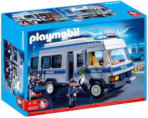 Playmobil City Action Pas Cher Fourgon Quip Et Policiers