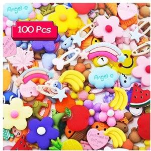 Szsrcywd Pcs Mixed Slime Charms Resin Flatback Slime Charms Cute