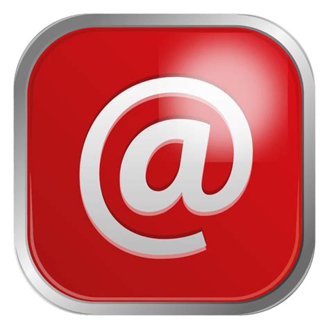 Red Email Icon PNG & SVG Design For T-Shirts