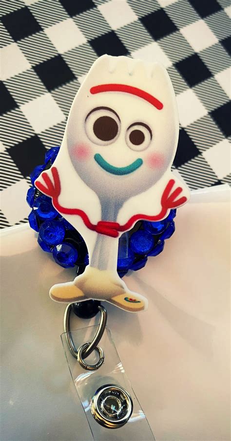 Forky De Toy Story Badge Reel Titular De Identificaci N Etsy