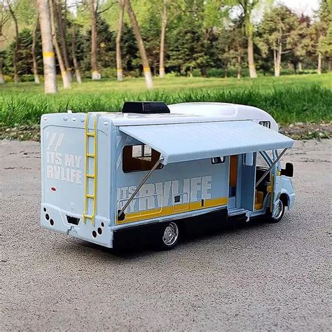 128 Diecast Luxury Rv Recreational Vehicle Car Model Toy Metal Camper