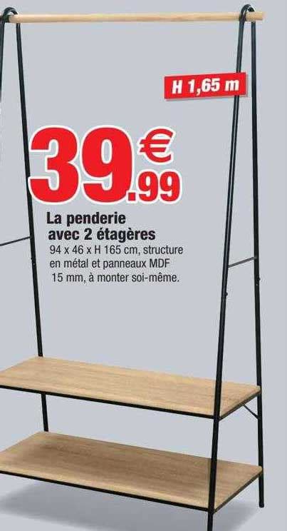 Promo La Penderie Avec Tag Res Chez Bazarland Icatalogue Fr