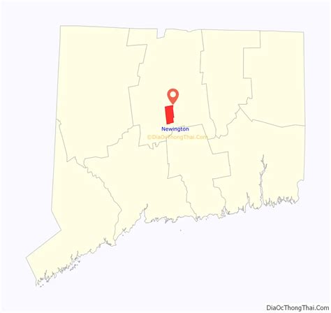 Map Of Newington Cdp Connecticut Thong Thai Real