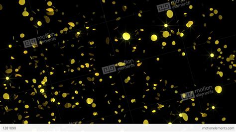 Golden Confetti Glamorous Video Background Loop Stock Animation 1281090