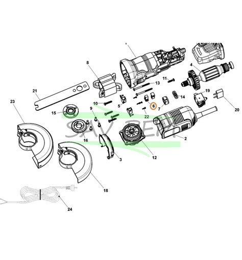 Balai Moteur N598820 Pour Meuleuses BLACK ET DECKER ADBEG115 BDAG710