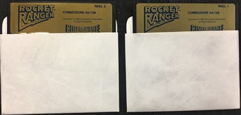 Vintage 1987 Cinemaware Rocket Ranger Commodore 64 128 Complete Game