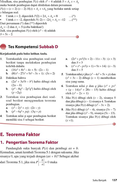 Contoh Soal Dan Pembahasan Teorema Sisa Rifandy Blog Contoh Soal