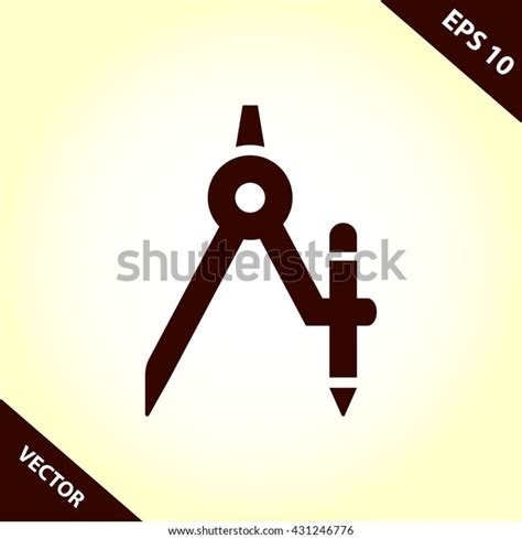 Drawing Compass Icon Drawing Compass Vector Stock Vector Royalty Free 431246776 Shutterstock