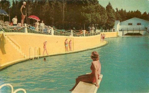 Grand Hotel Serpentine Pool Mackinac Island Michigan Teich Postcard