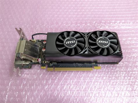 【目立った傷や汚れなし】 Msi Geforce Gtx 1050ti 4gb Gddr5 Lp ロープロファイル グラフィック カード