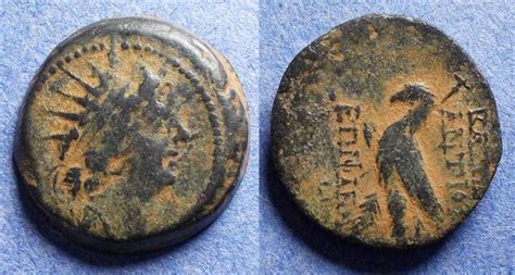 Seleucid Kingdom Antiochos Viii Bc Bronze Ae Greek Coins