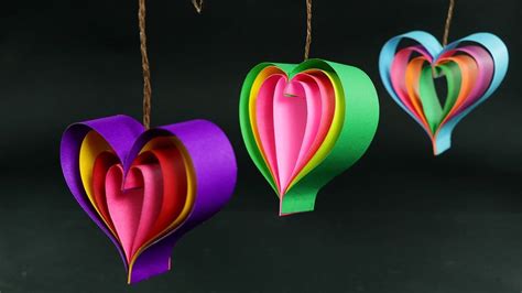 How To Make Paper Hearts Quick Diy Crafts Tutorial Easy Diy Crafts Paper Hearts Diy Crafts