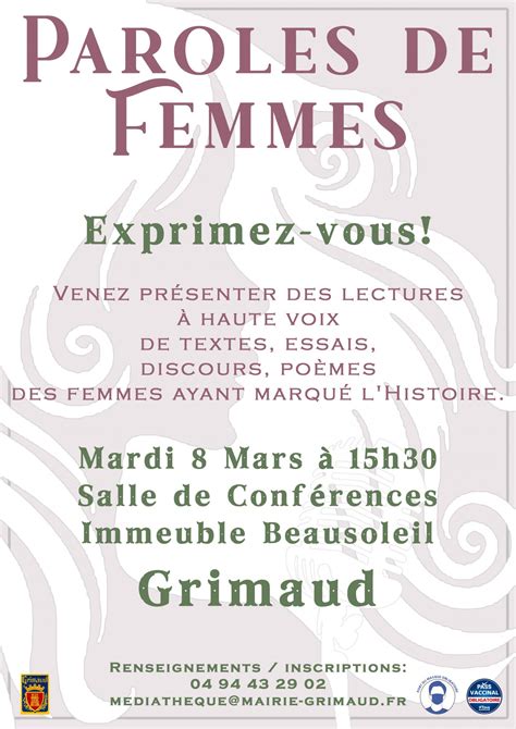 Mardi 8 Mars 2022 Paroles De Femmes