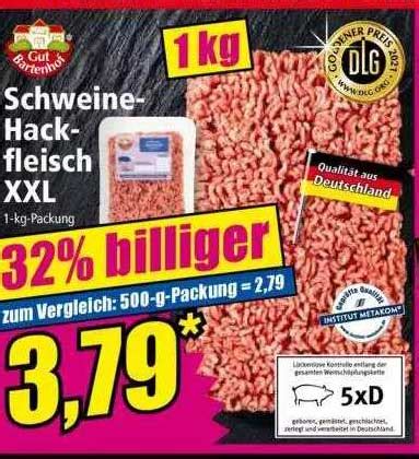 Gut Bartenhof Schweine Hackfleisch XXL Angebot Bei NORMA 1Prospekte De