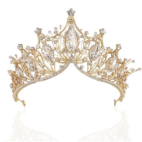 Buy Baroque Queen Crown Wedding Tiaras And Crown For Bride Handmade