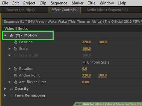 How To Rotate A Video In Adobe Premiere Pro Steps