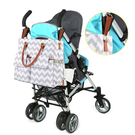 Diaper Tote Bag with Changing Pad, Bottle Warmer & Stroller Straps - Orbisify.com