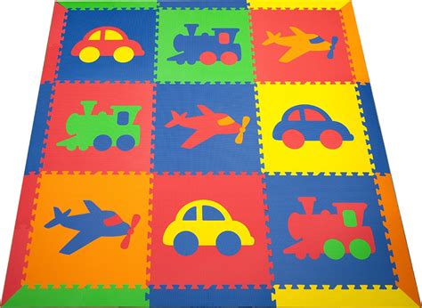 Premium Interlocking Foam Childrens Foam Playmat for Playrooms and Baby ...