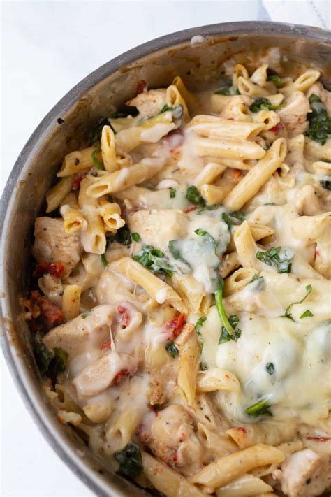 Creamy Tuscan Chicken Pasta Easy One Pot Recipe Amiras Pantry