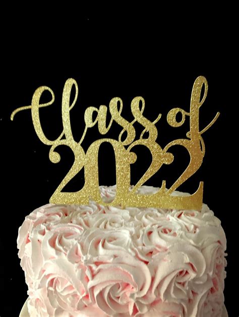 Graduation Cake Topper Congrats Cake Topper 2022 Stick Etsy