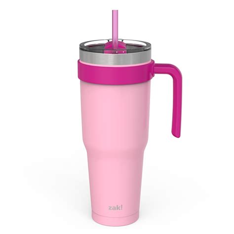 Zak Designs 40 Ounce Stainless Steel Tumbler Pink Coral Walmart