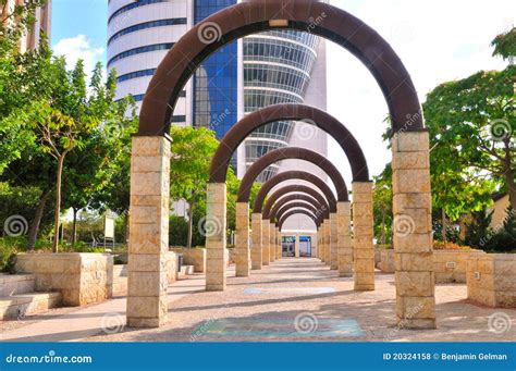 Walkway With Arches Stock Photo Image Of Future Round 20324158