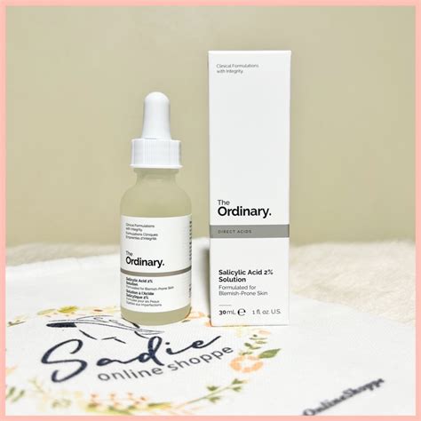 The Ordinary Salicylic Acid 2 Exfoliating Blemish Solution Shopee