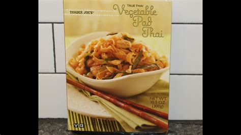 Trader Joes True Thai Vegetable Pad Thai Review YouTube