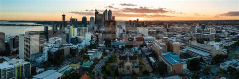 Sunset At Perth City Sky Perth