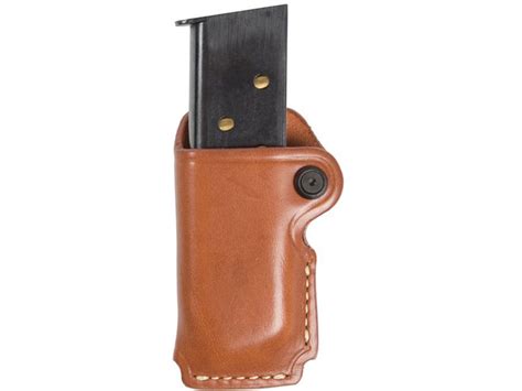 Blackhawk Single Mag Pouch Double Stack 9mm 40 Sandw Leather Brown