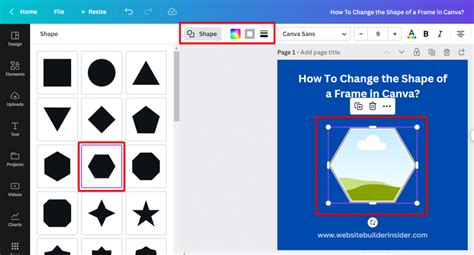 How Do I Change The Shape Of A Frame In Canva Websitebuilderinsider