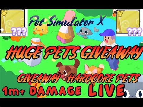 Huge Pet GiveawayLIVEPet Simulator X Giveaway Diamonds And Hardcore