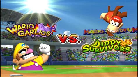 Mario Superstar Baseball Qualifiers Match 190 Wario Garlics Vs Diddy