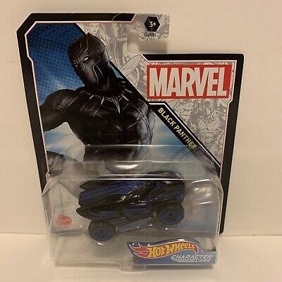 Hot Wheels Character Cars Black Panther Marvel Car EBay