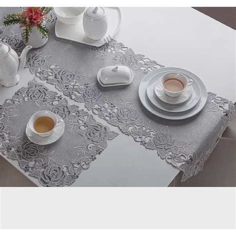 Caminho De Mesa Floral Rendado Chicago X Cm Jolitex No Shoptime